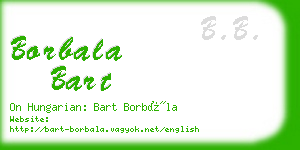 borbala bart business card